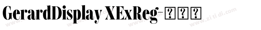 GerardDisplay XExReg字体转换